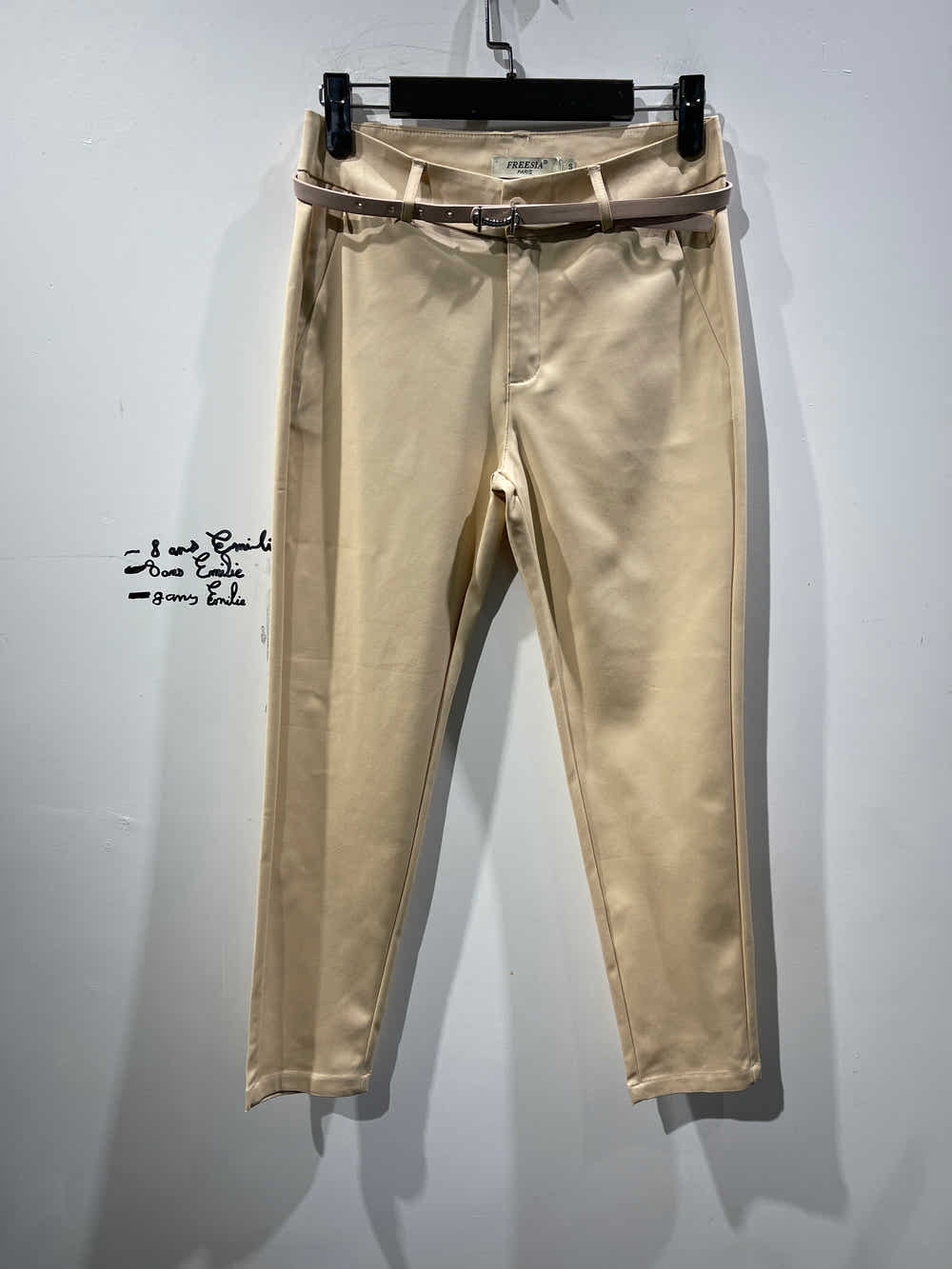 pantalon chino coupe slim avec ceinture