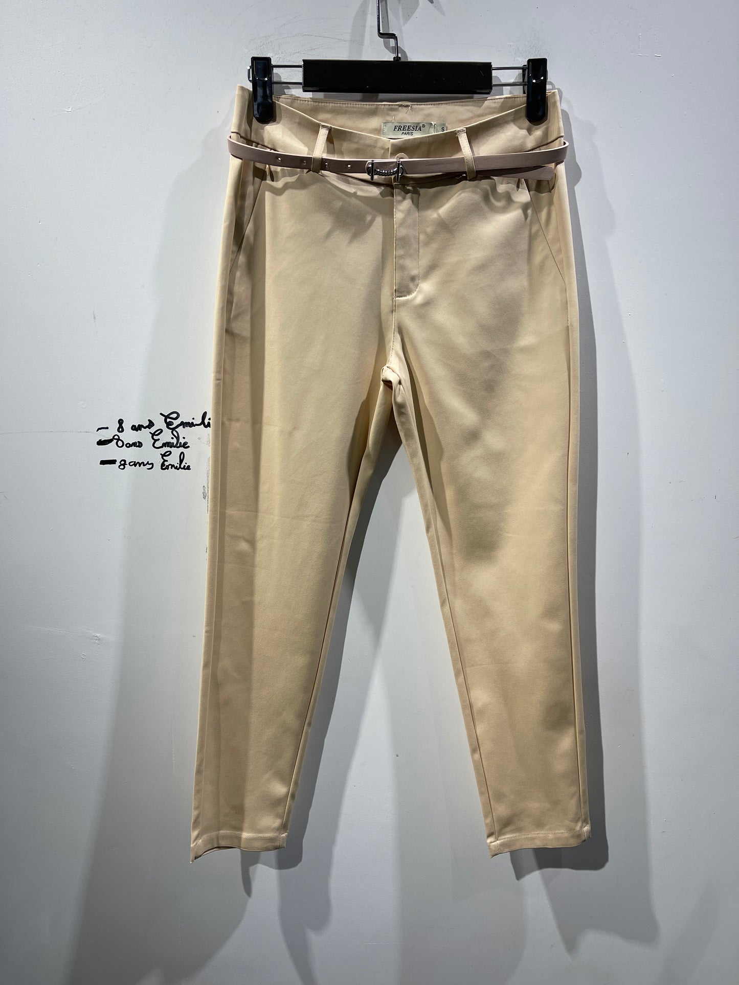 pantalon chino coupe slim avec ceinture