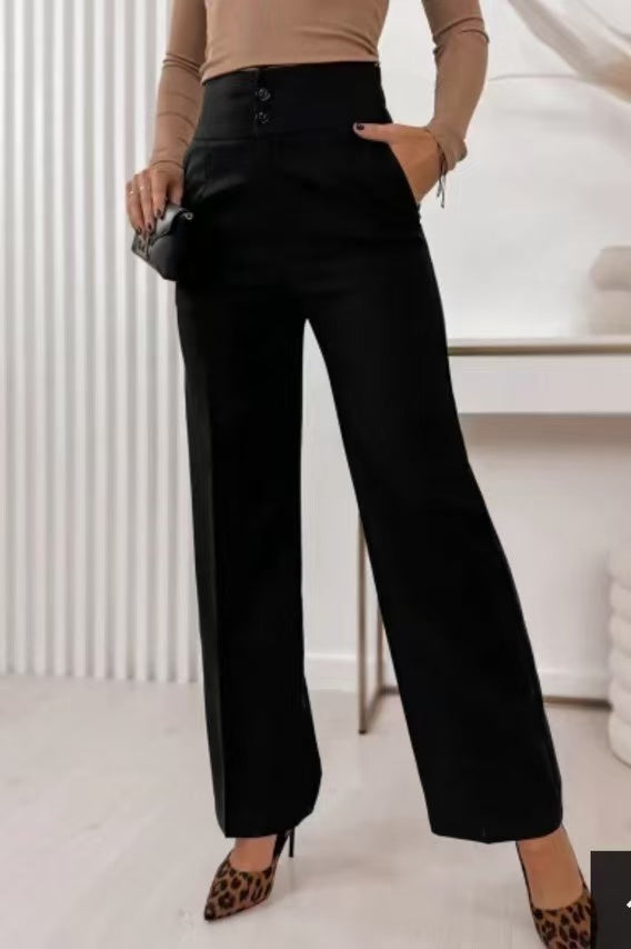 Pantalons taille haut