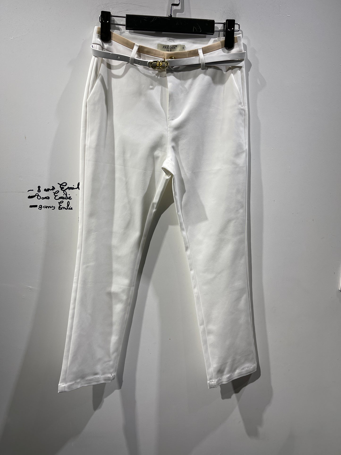 pantalon chino avec ceinture