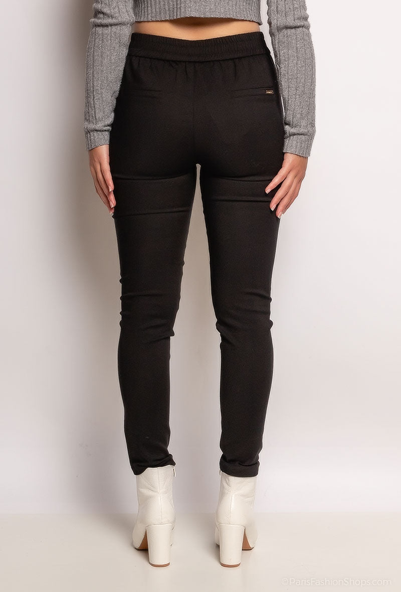 pantalon avec ceinture élastique