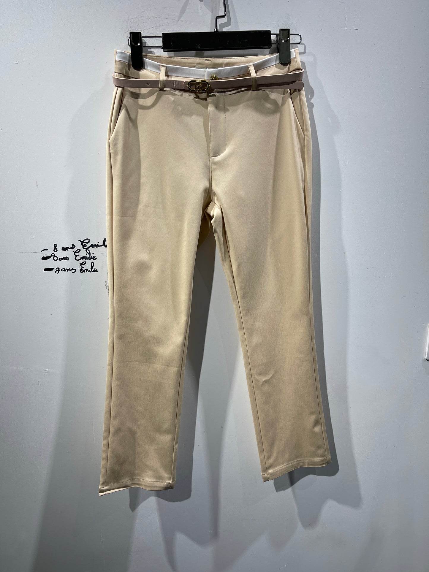 pantalon chino avec ceinture