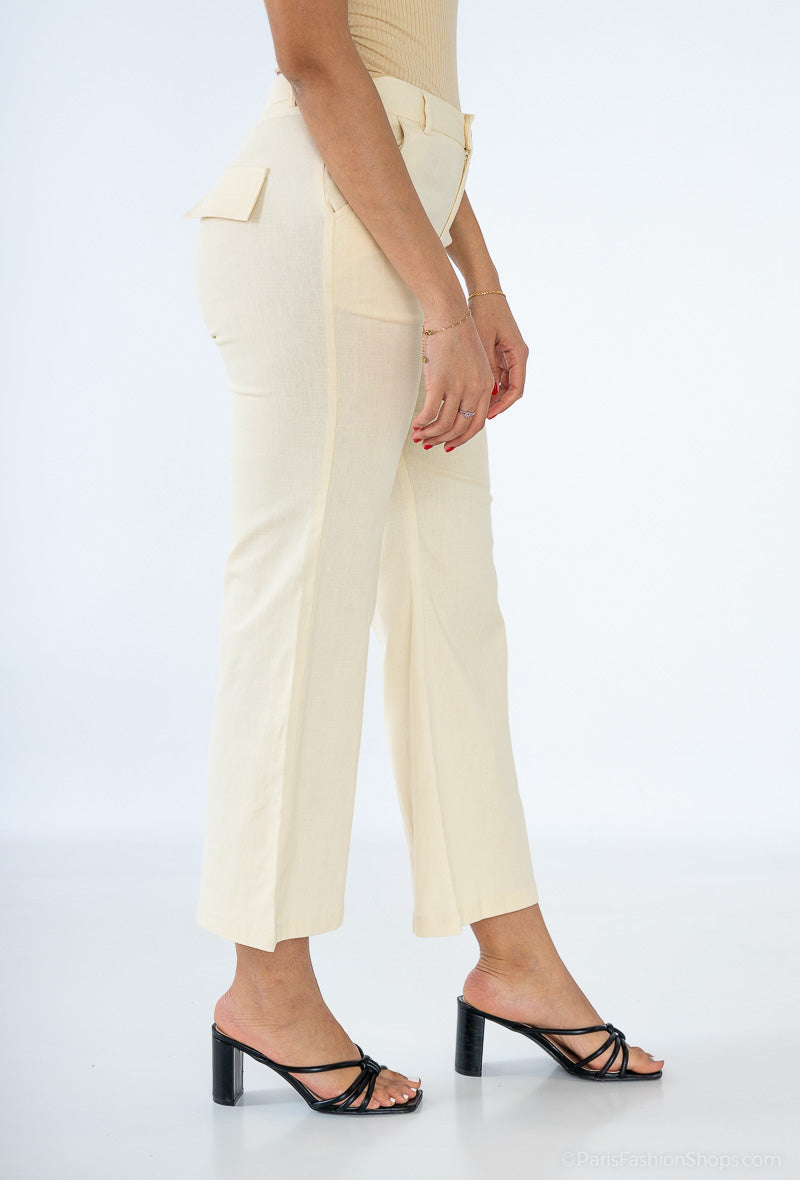 pantalon en lin