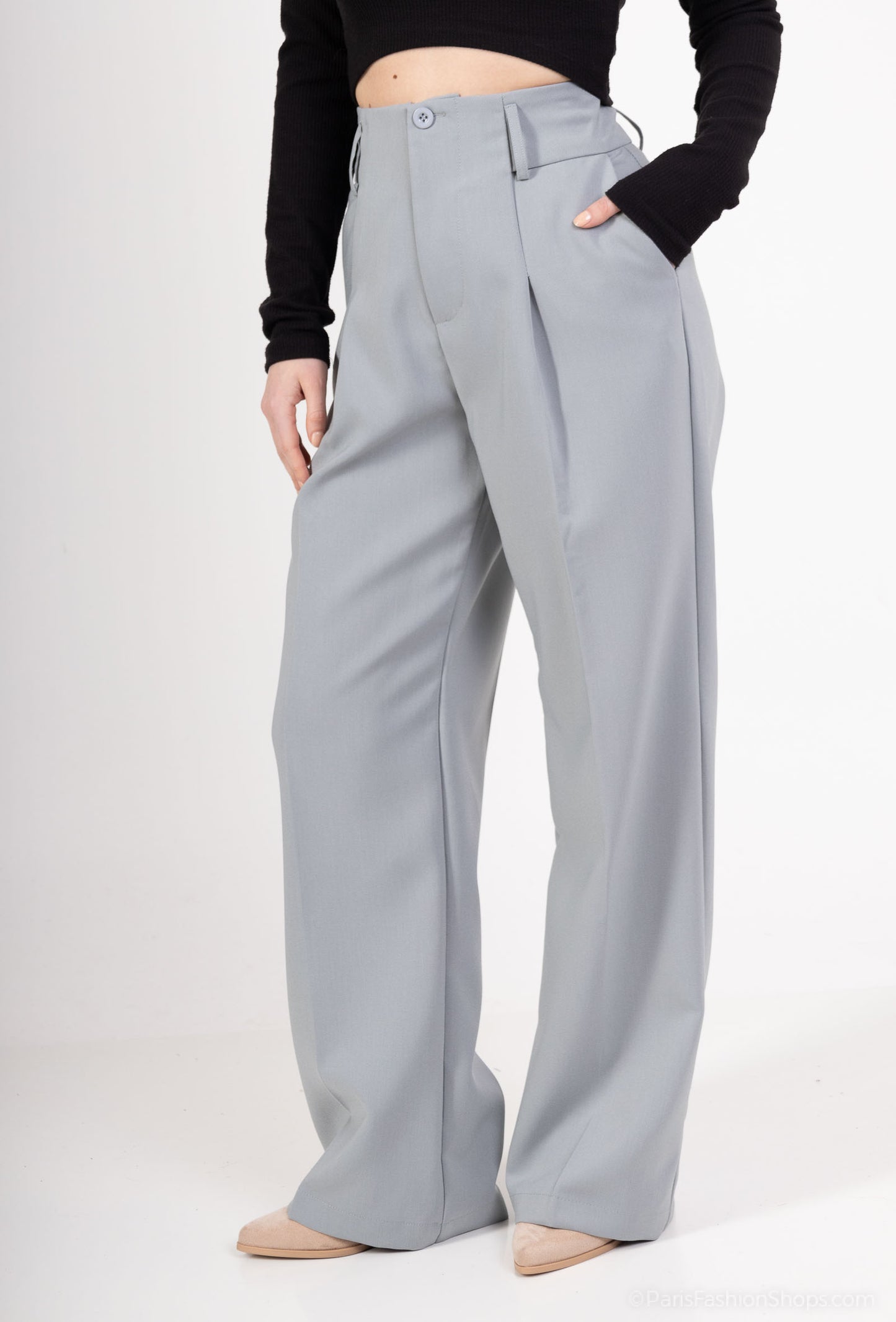 Pantalon Droit pour Été en Style Simple et Elegante pour femme
