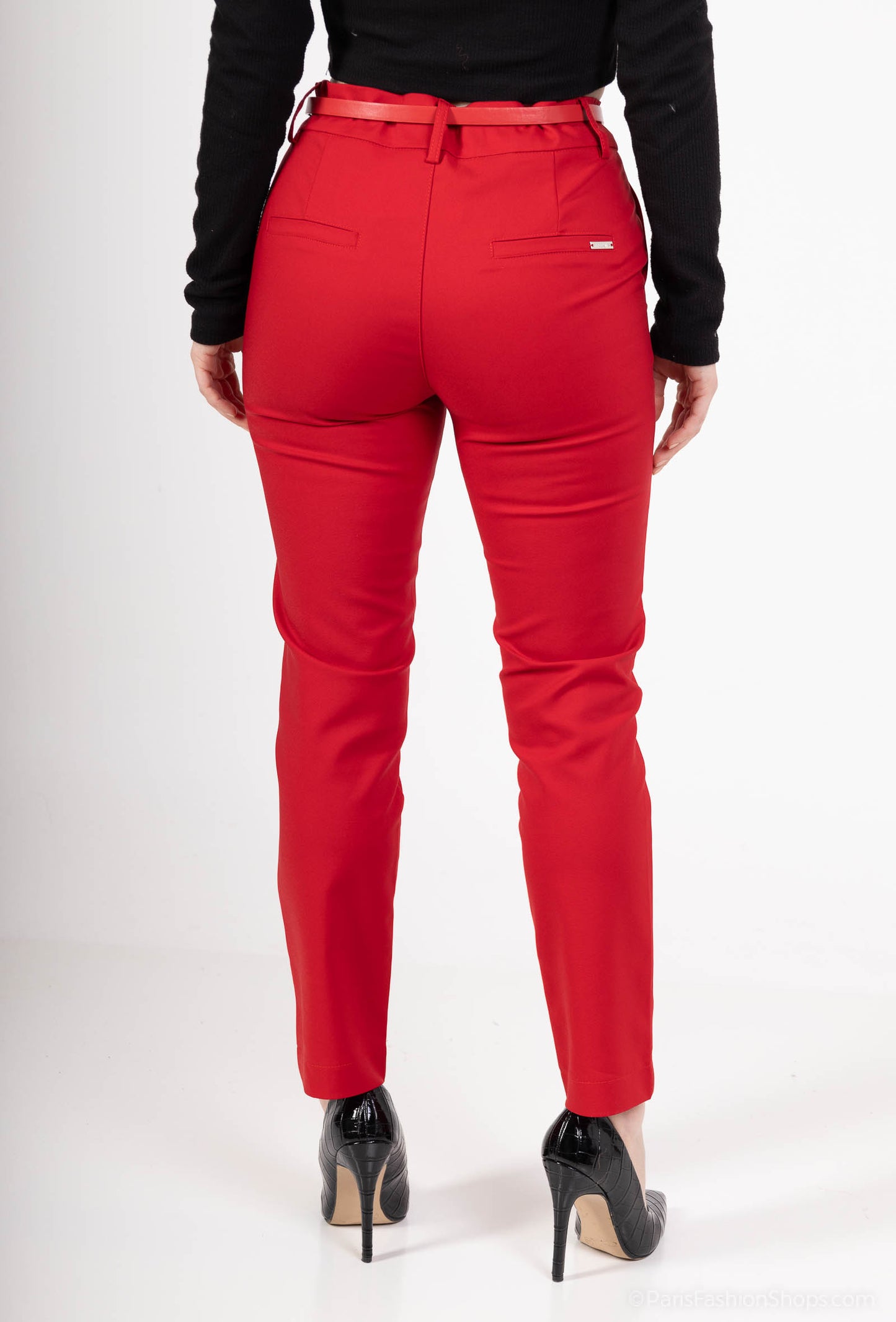 pantalon à cheville coup droit