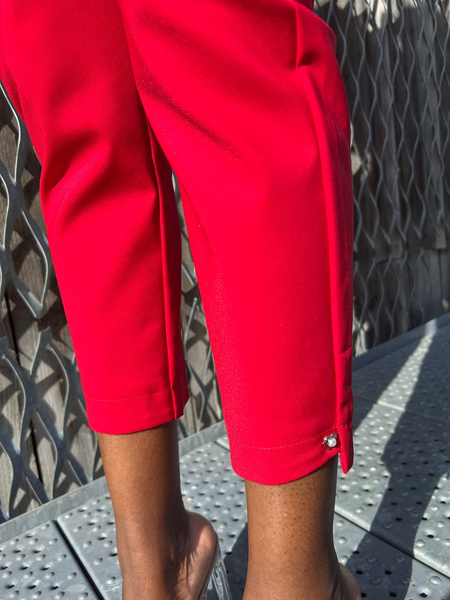pantalon à cheville coup droit