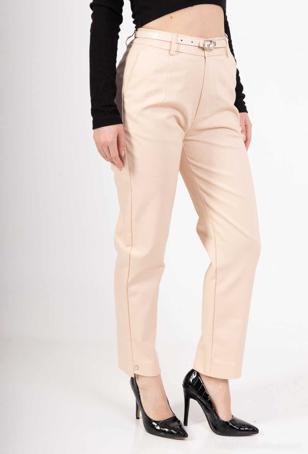 pantalon à cheville coup droit