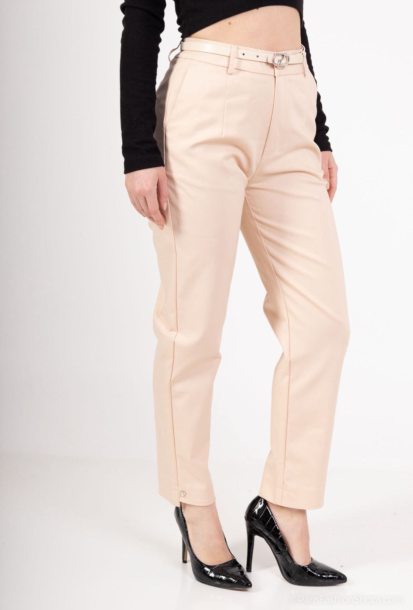 pantalon à cheville coup droit