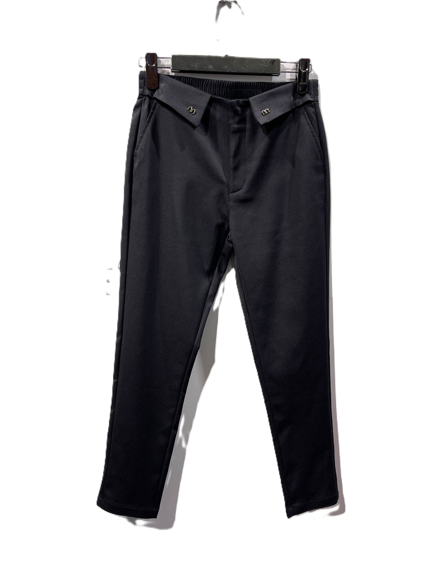 pantalon chino slim taille élastique