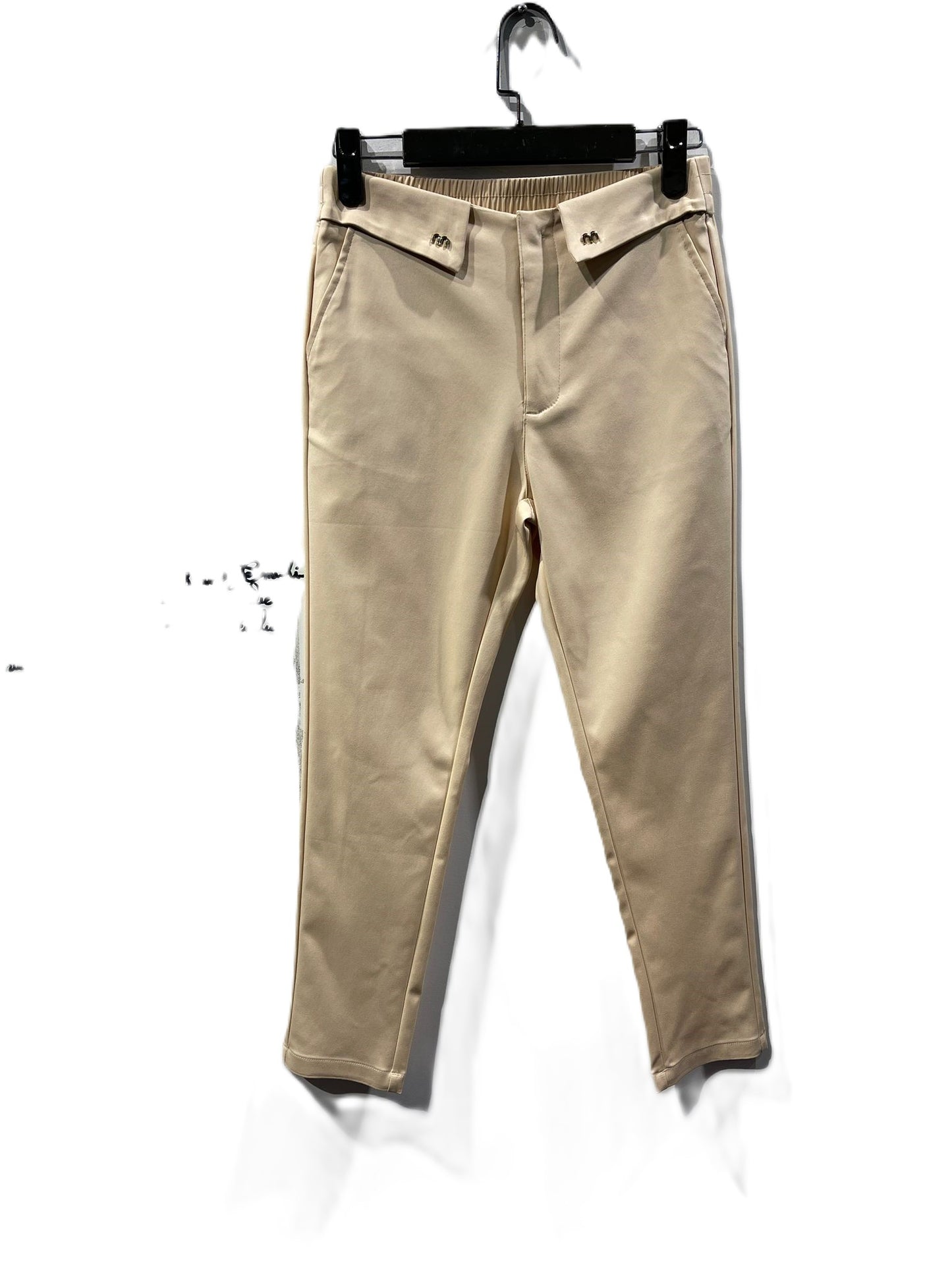 pantalon chino slim taille élastique