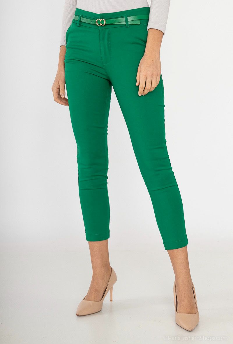 pantalon chino coupe slim avec ceinture
