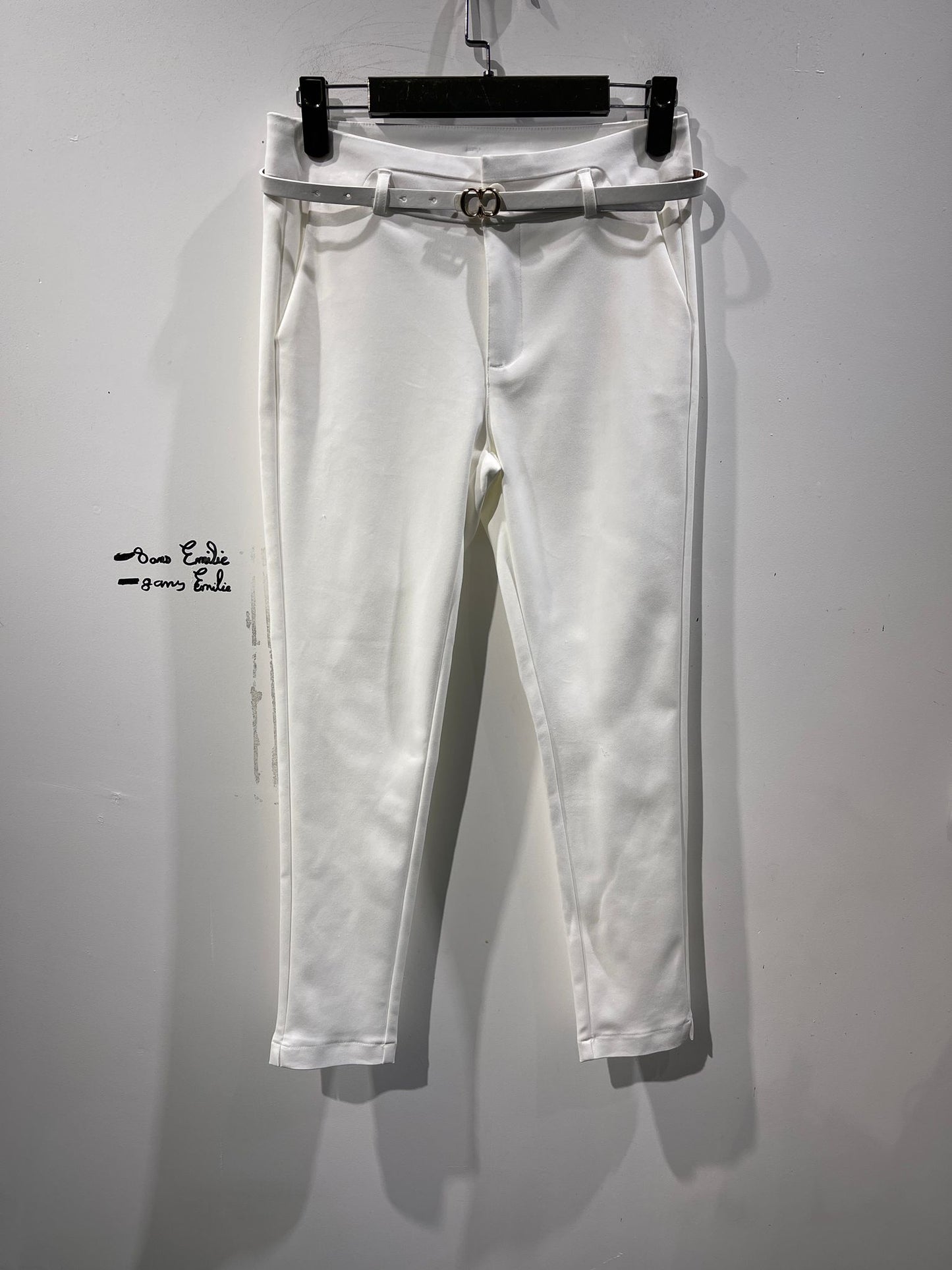pantalon chino coupe slim avec ceinture