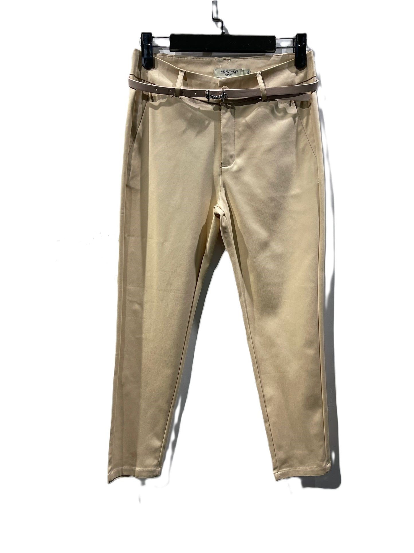 pantalon chino coupe slim avec ceinture grand taille