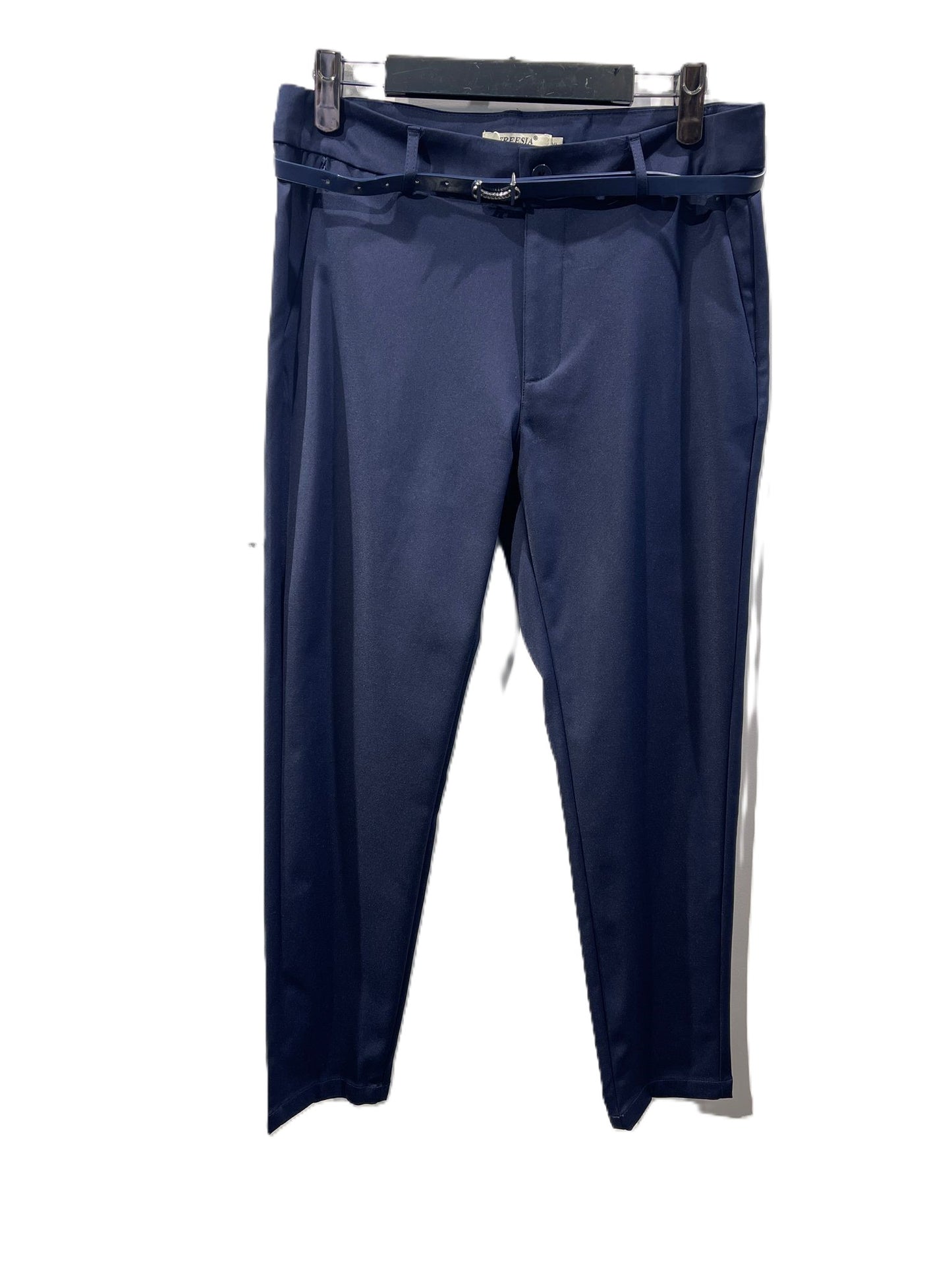 pantalon chino coupe slim avec ceinture grand taille