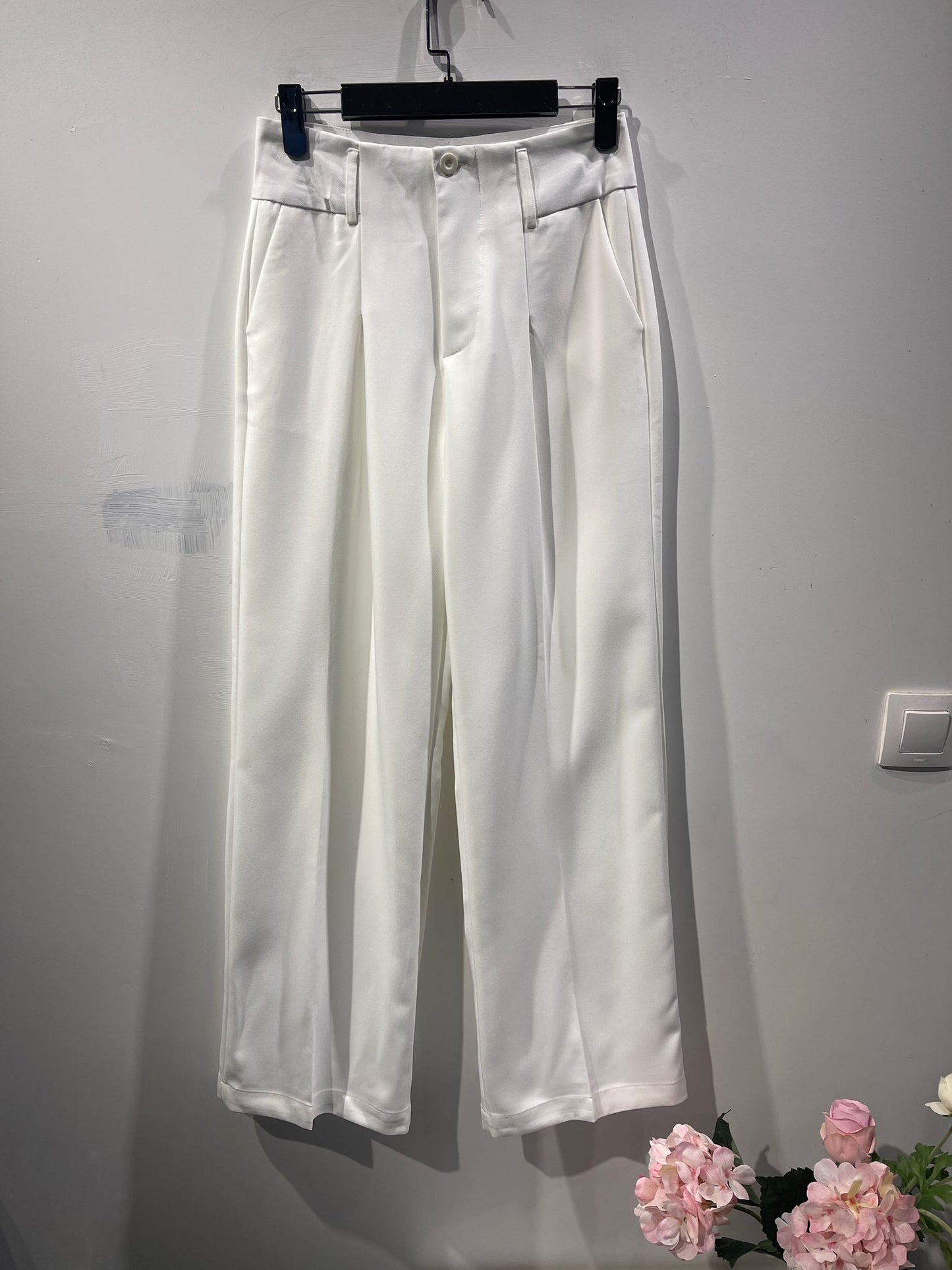Pantalon Droit pour Été en Style Simple et Elegante pour femme