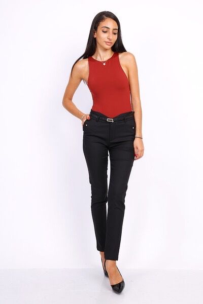 pantalon slim avec ceinture