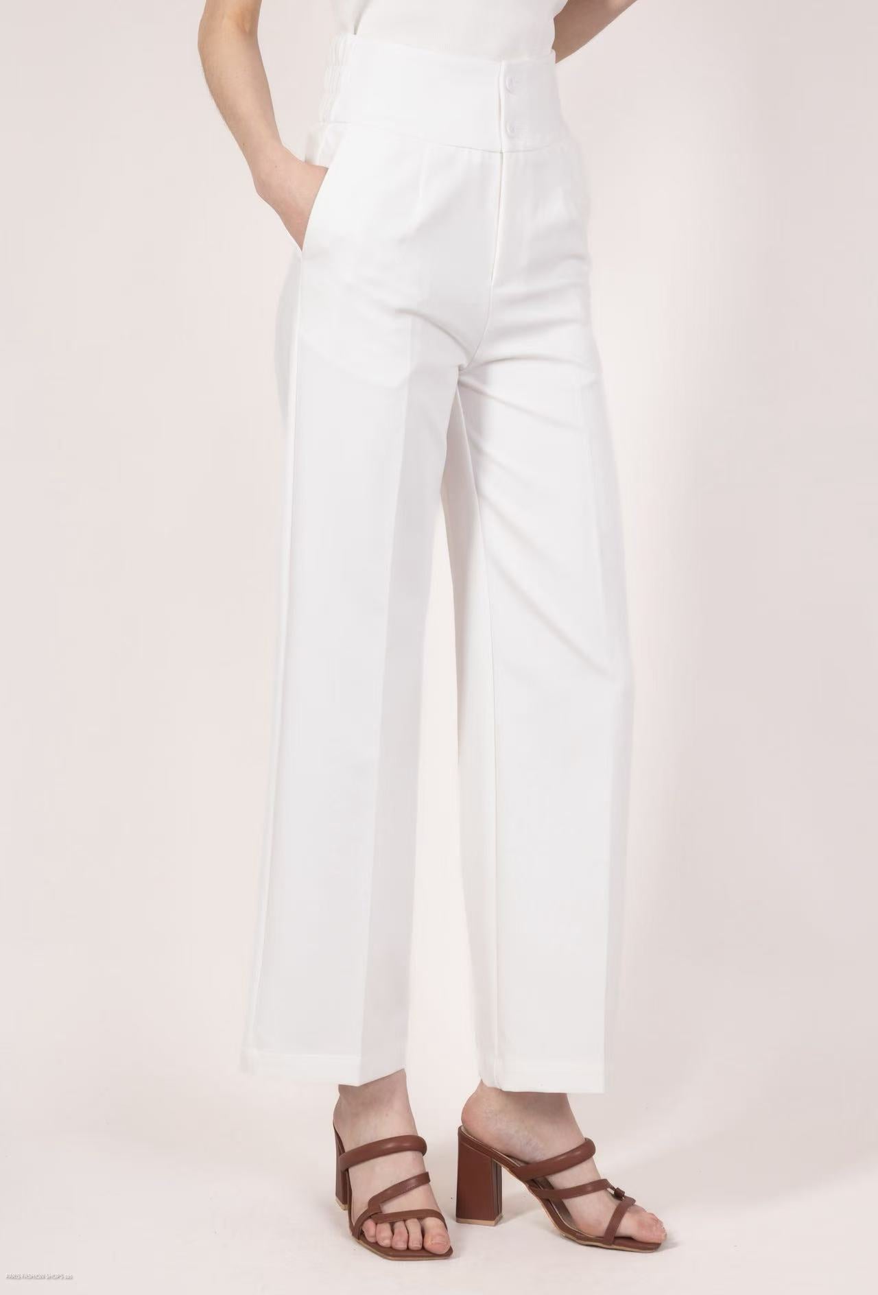 Pantalons taille haut