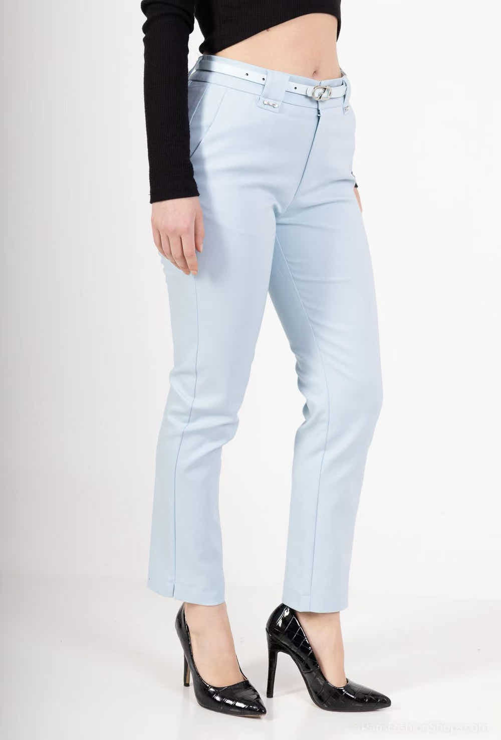 pantalon à cheville coup droit