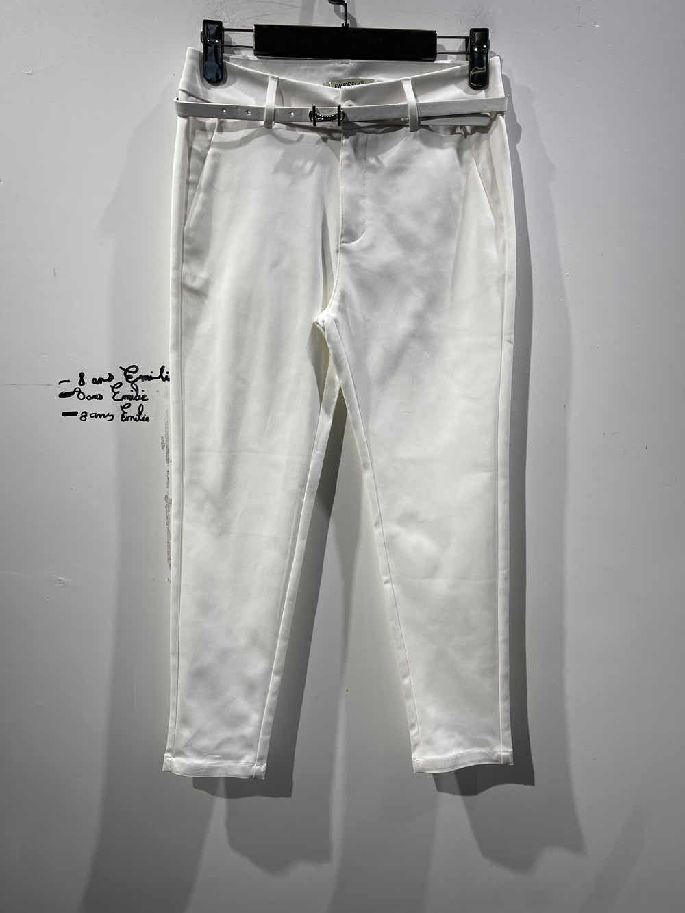 pantalon chino coupe slim avec ceinture