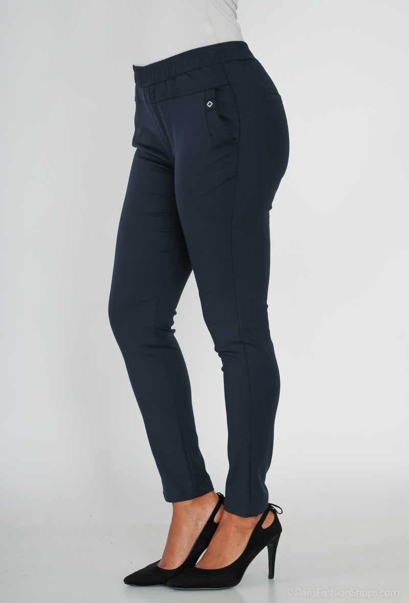 pantalon avec ceinture élastique