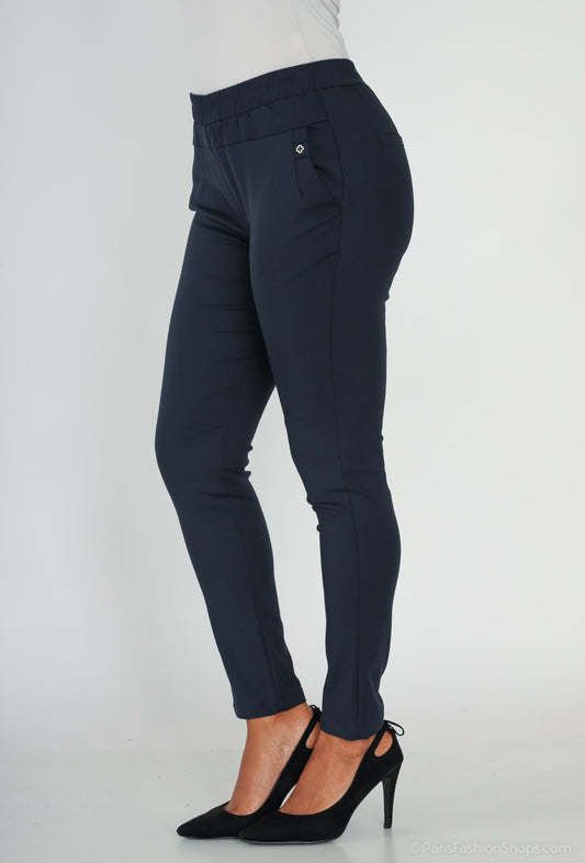 pantalon avec ceinture élastique