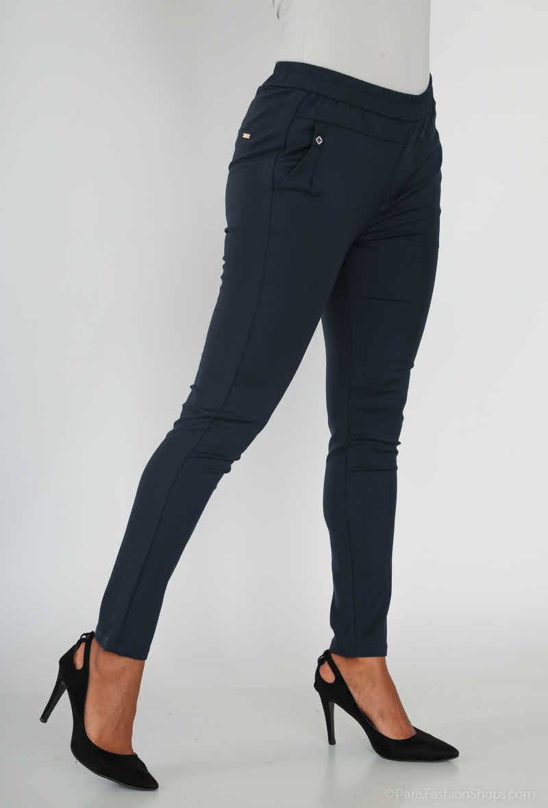 pantalon avec ceinture élastique