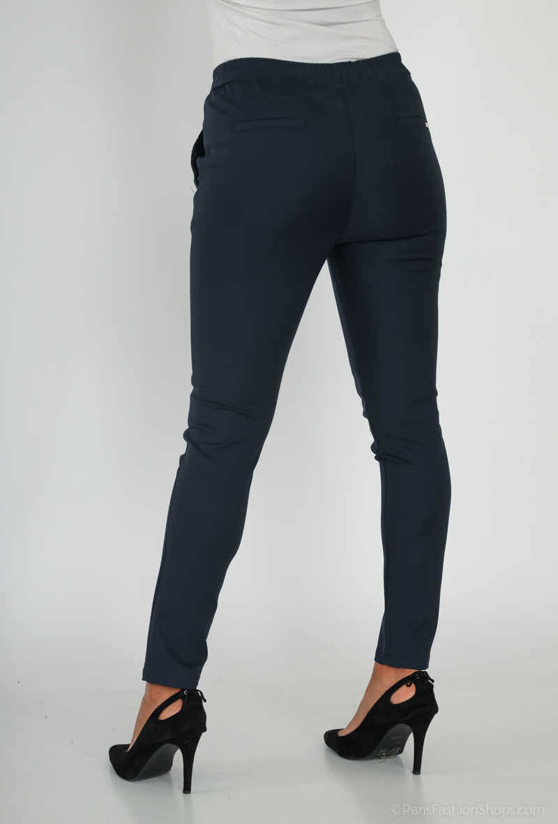 pantalon avec ceinture élastique