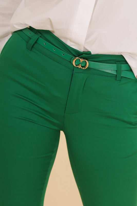 pantalon chino coupe slim avec ceinture