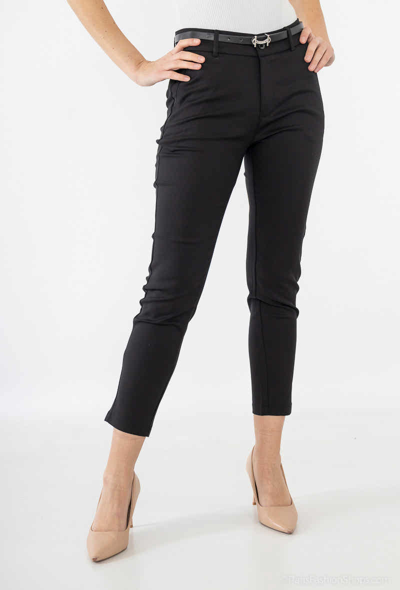 pantalon chino coupe slim avec ceinture grand taille