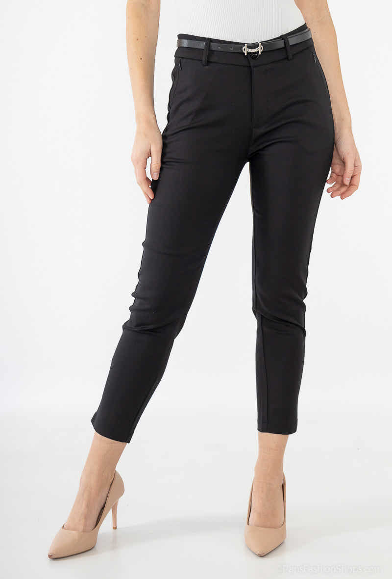 pantalon chino coupe slim avec ceinture grand taille