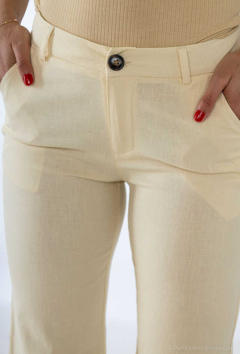 pantalon en lin