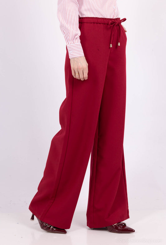 pantalon large avec cordons serrage
