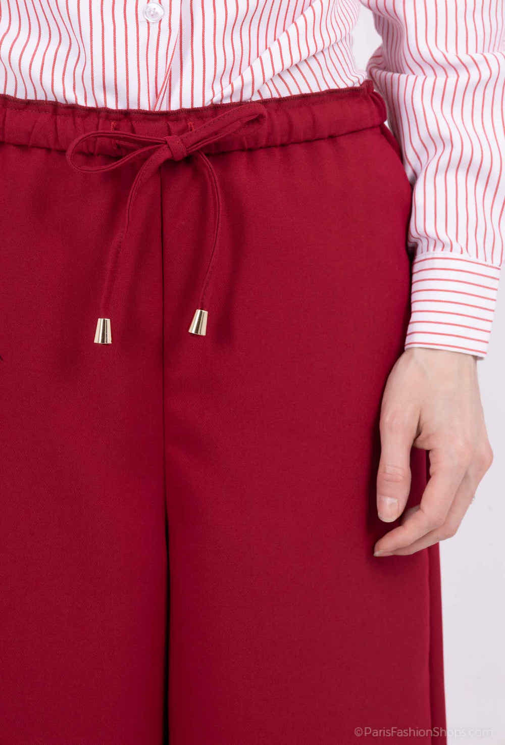 pantalon large avec cordons serrage