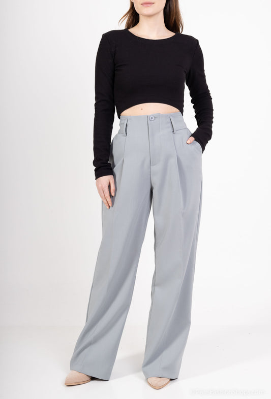 Pantalon Droit pour Été en Style Simple et Elegante pour femme
