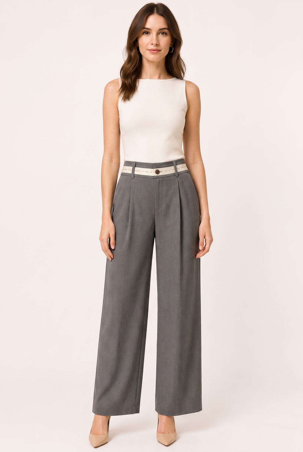 Pantalon L269 gris - vue studio
