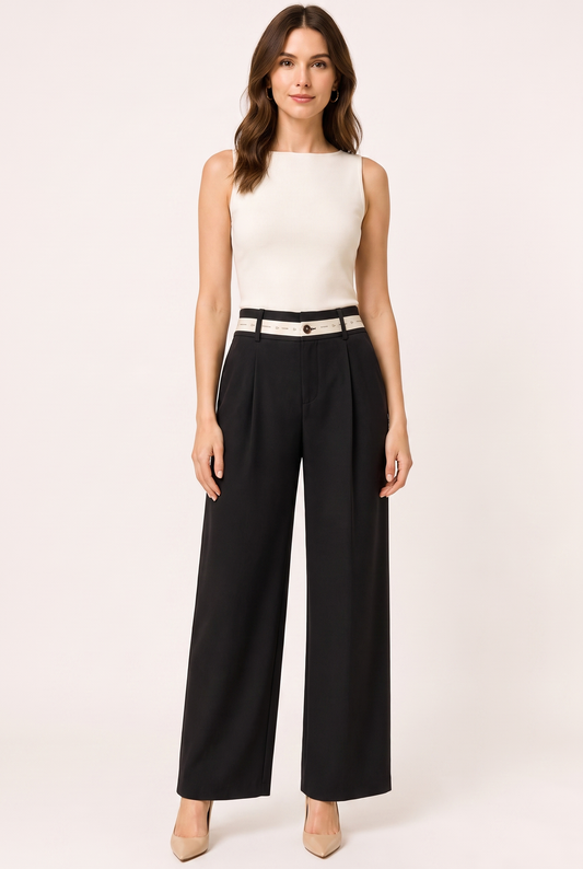 Pantalon L269 noir - vue studio