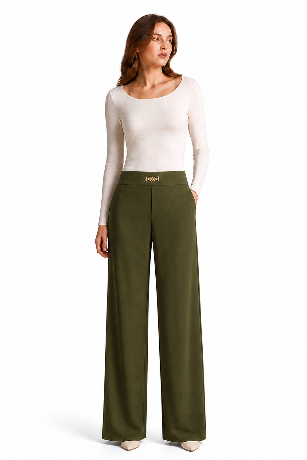 Pantalon L271 kaki studio
