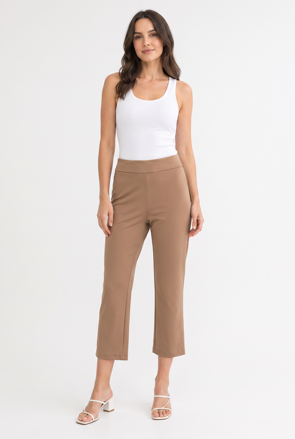 Pantalon 7/8 L317 camel en studio
