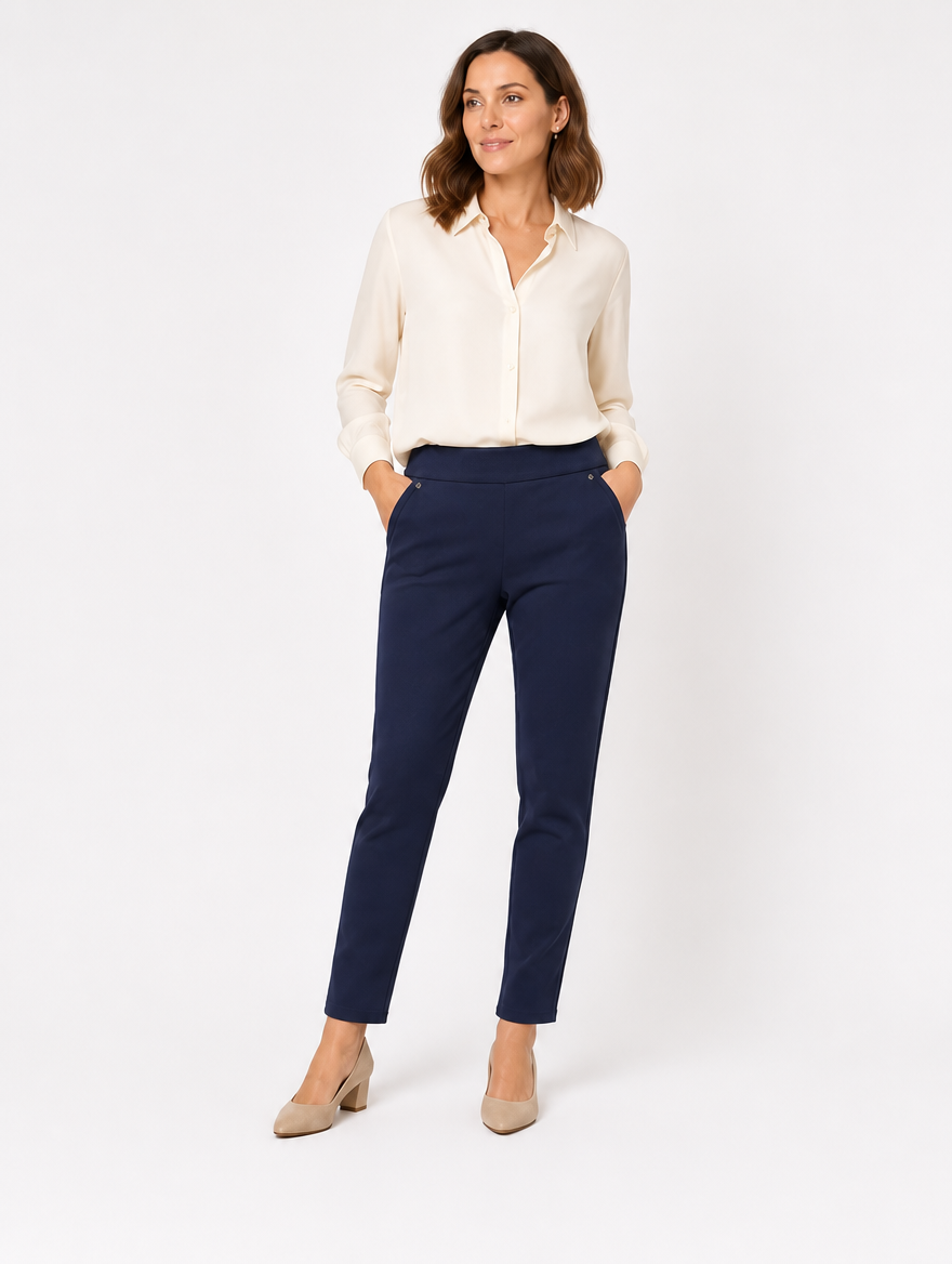 Pantalon femme L318 marine studio