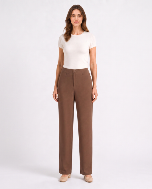 Pantalon L322 marron studio