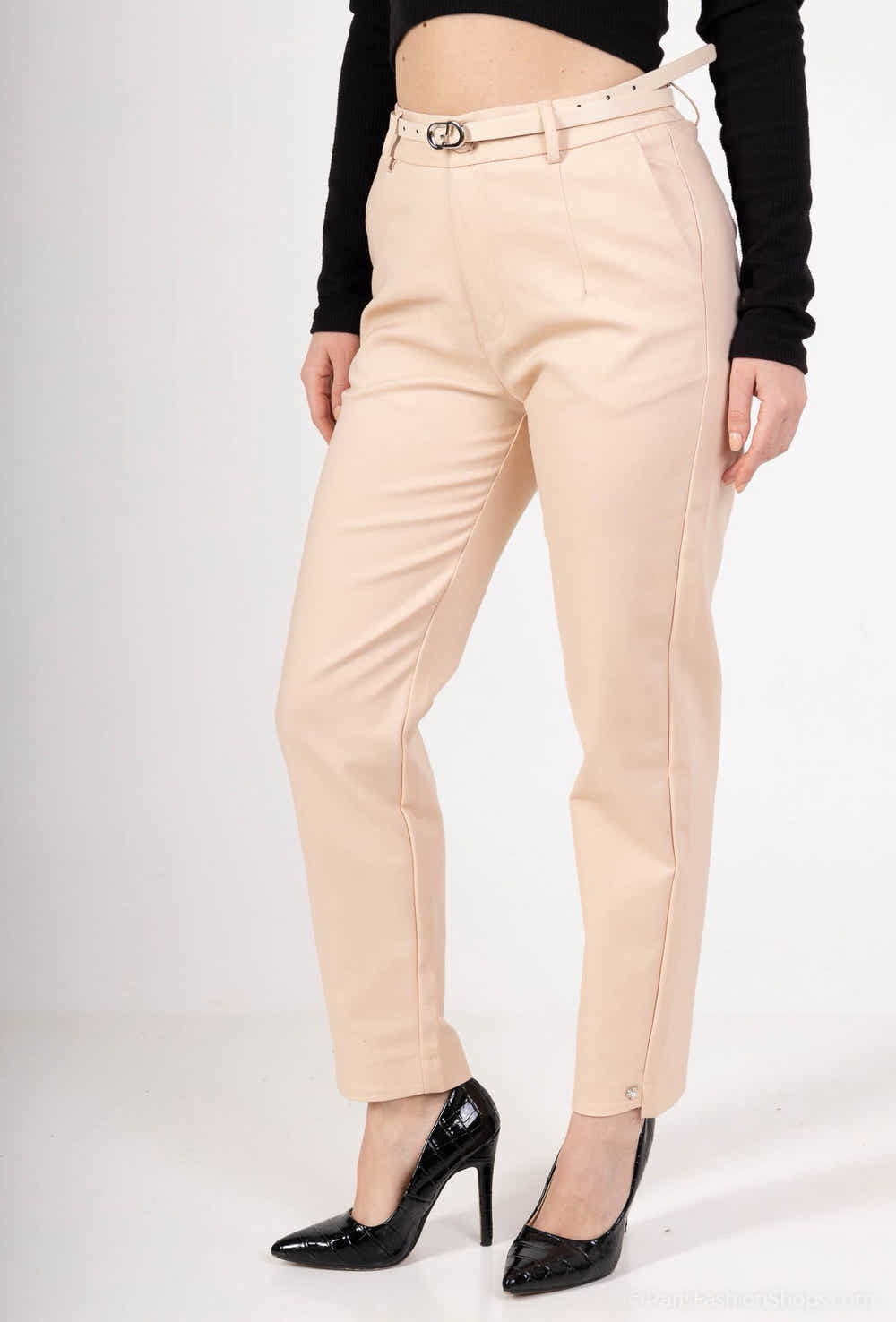 pantalon à cheville coup droit