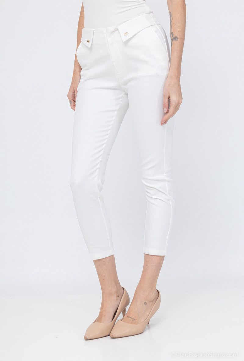 pantalon chino slim taille élastique