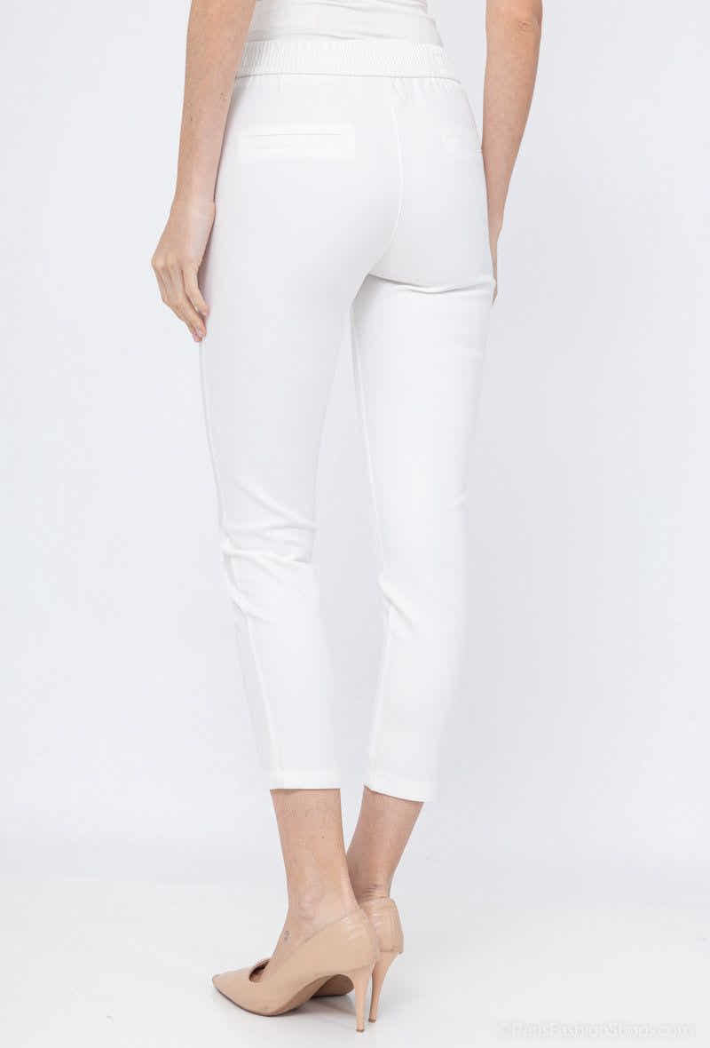 pantalon chino slim taille élastique