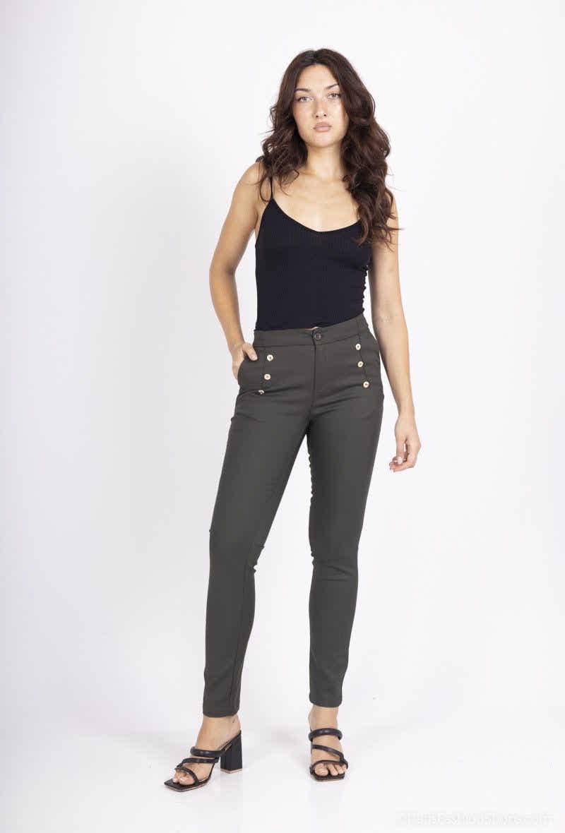 Pantalon avec boutonne