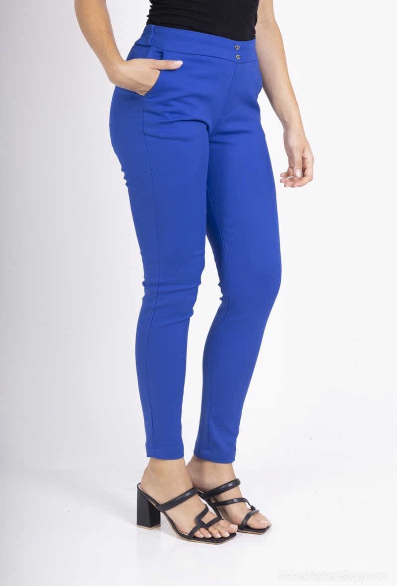 Pantalon slim à taille élastique L146