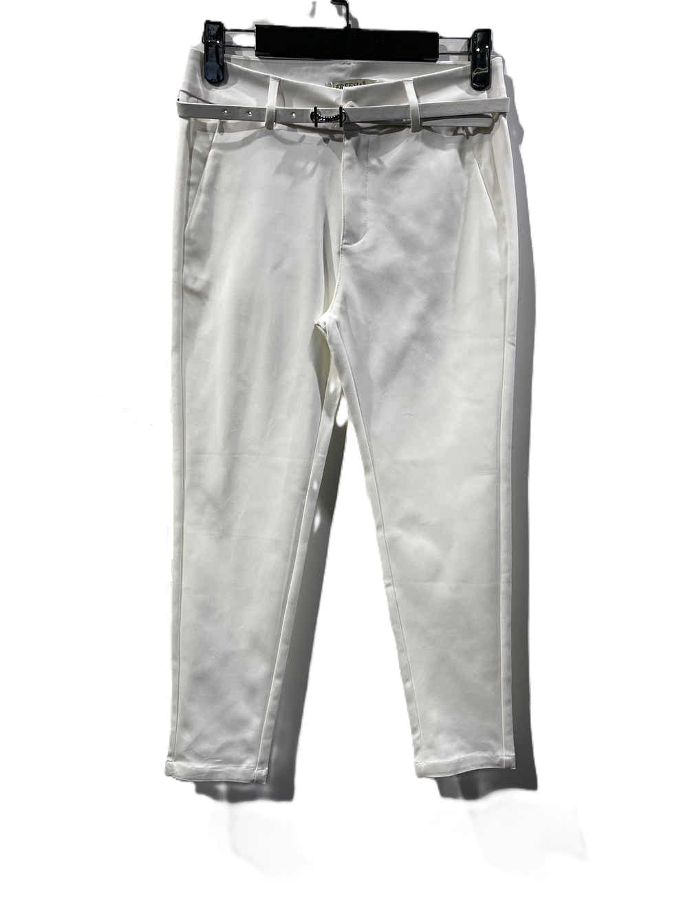 pantalon chino coupe slim avec ceinture grand taille