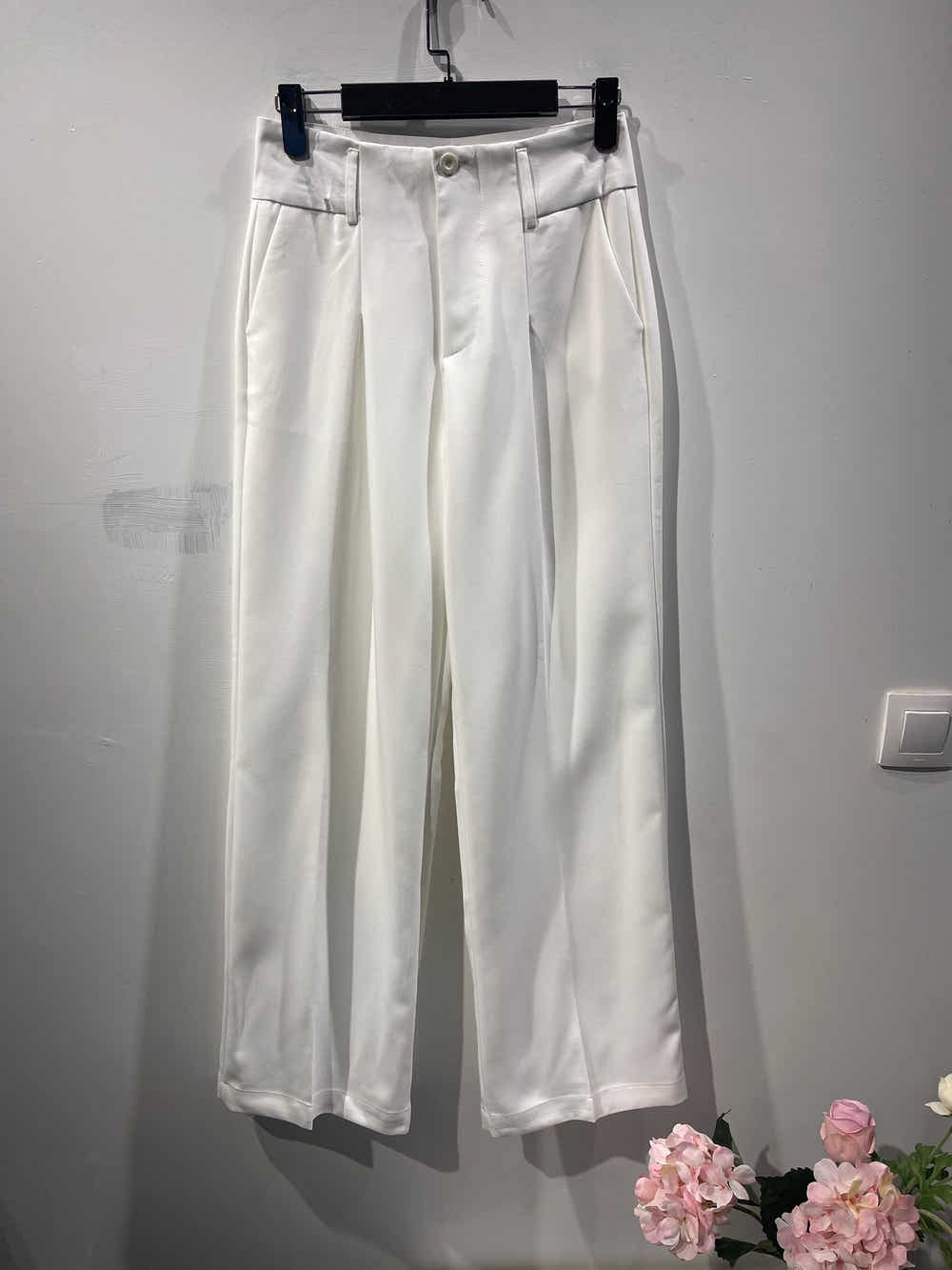 Pantalon Droit pour Été en Style Simple et Elegante pour femme