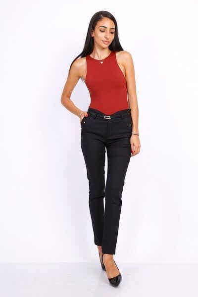 pantalon slim avec ceinture