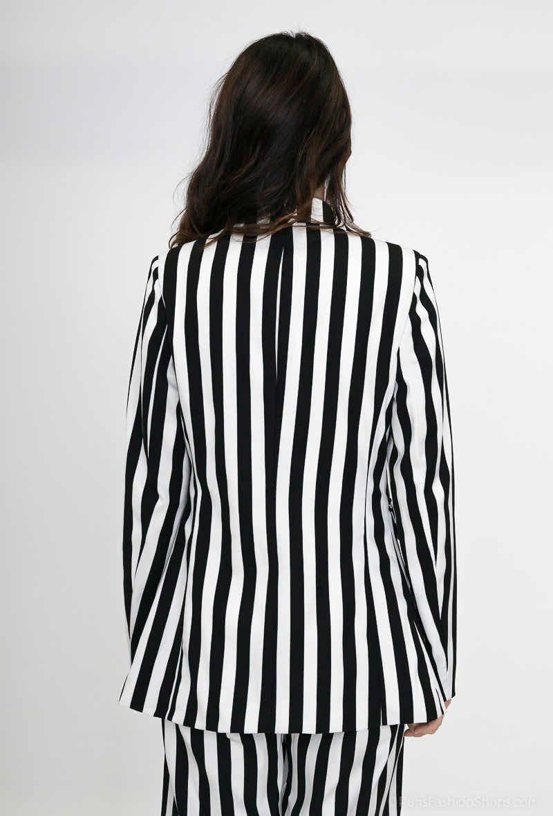 Ensemble rayué Noir
