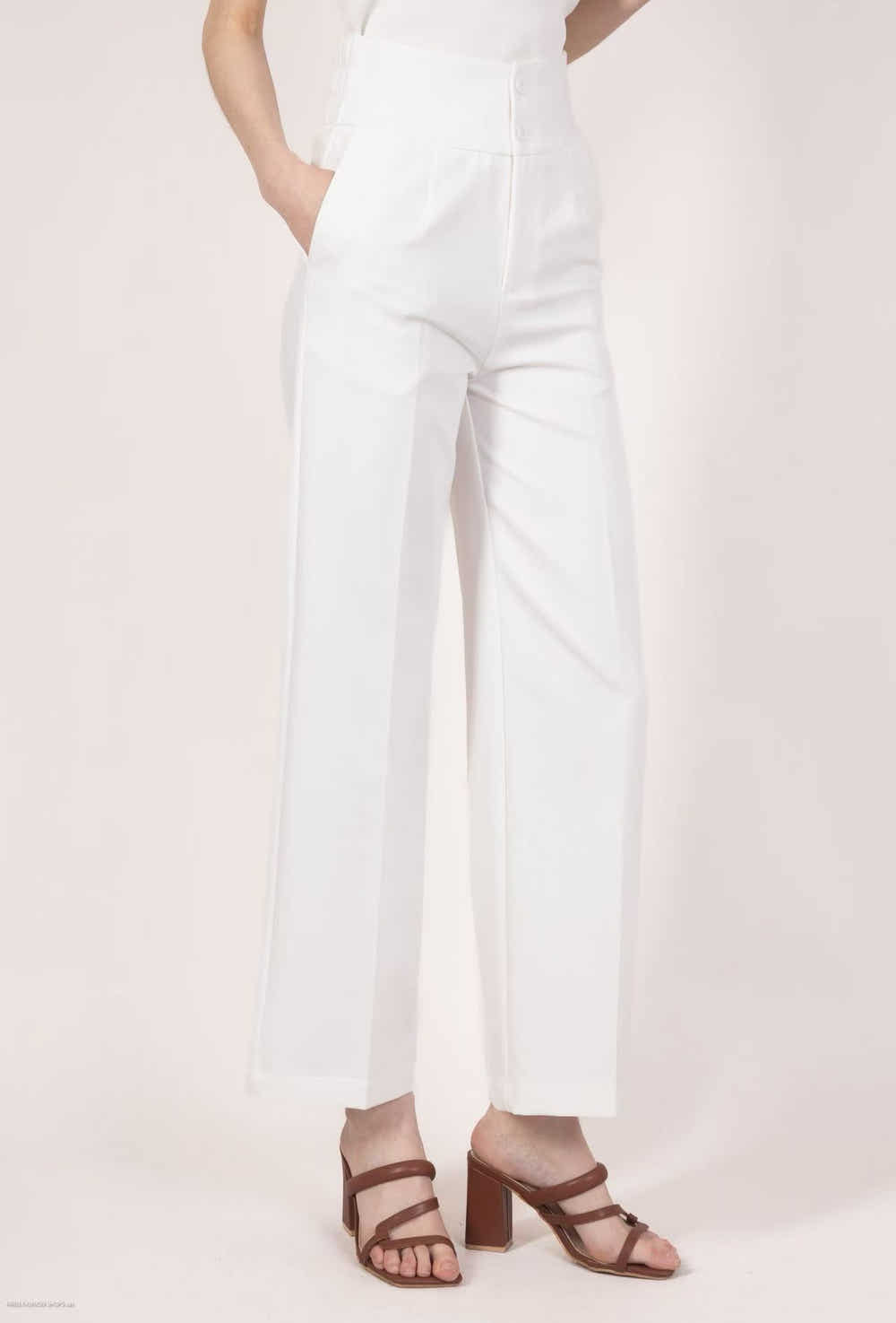 Pantalons taille haut